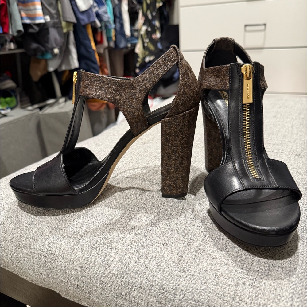 Designer Black and Brown Women's Heels